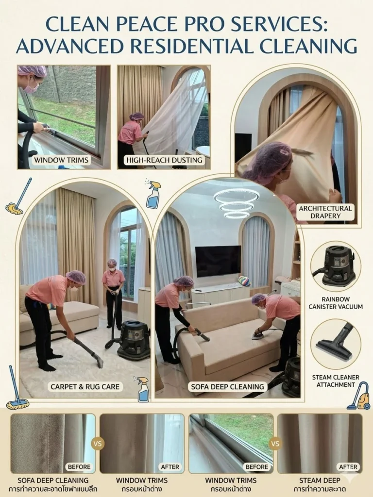 บริการทำความสะอาดผ้าม่านครบวงจร จบในที่เดียว