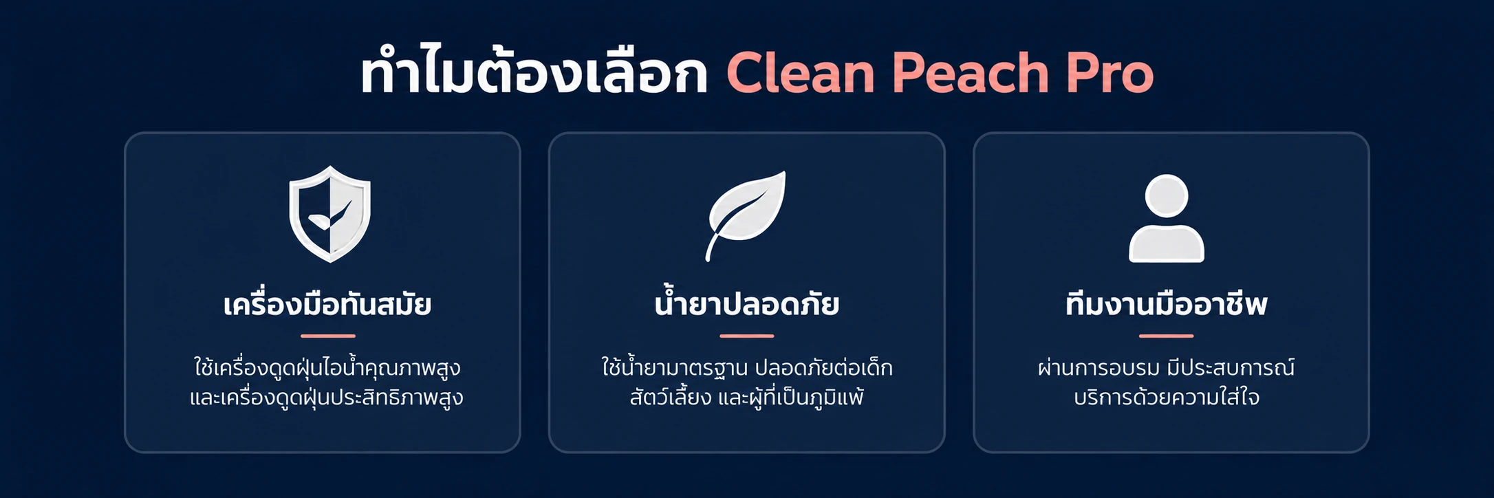 คลีนพีช CleanPeach บริการทำความสะอาด