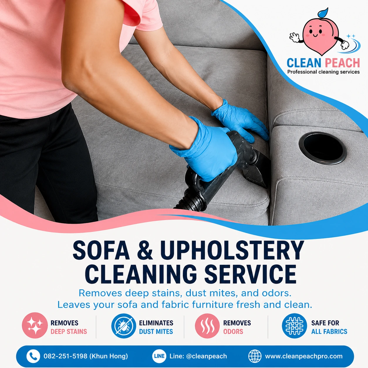 Sofa and fabric furniture cleaning service